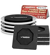 VexelZytro New Upgrade Furniture Movers Sliders Set, Moving Sliders for Heavy Furniture with 4Pcs...