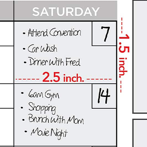 Reusable Yearly Calendar Giant Whiteboard Year Poster Laminated Jumbo Annual Office 12 Month