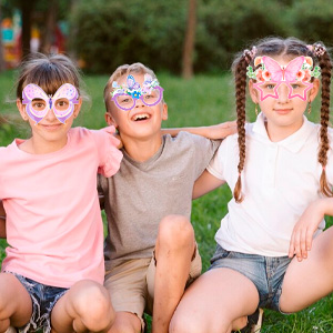butterfly theme paper party glasses