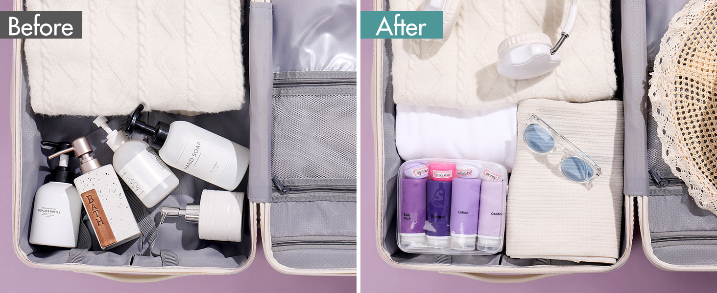 travel size toiletries, travel bottles for toiletries, tsa approved travel bottles, travel bottles