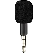 Black 4 Pole Mini Portable Microphone Jack 3.5mm Aux 4 Pole/ 3 Pole Karaoke Mic for Recorder Mobi...