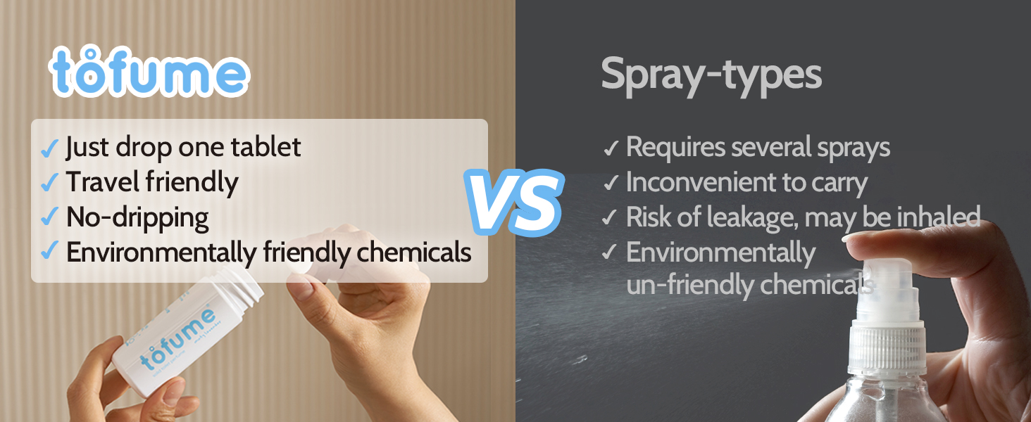 tofume vs spray types