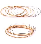 JUSTPRO Guitar Strings,Replacement Steel Strings Set Acoustic Guitar String Copper Alloy Wound,Fo...