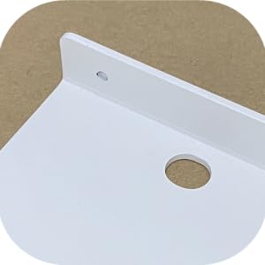 white floating shelf