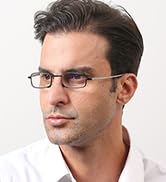 black metal frame reading glasses for men women