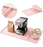 DXOKNQG Silicone Coffee Mat, 24 x 16 Inch Kitchen Counter Mat for Coffee Machines with Detachable...