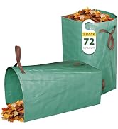 GreatBuddy Lawn Bag, 72 Gallon Yard Waste Bags, Heavy Duty PP Garden Leaf Bags for Leaves, Grass ...