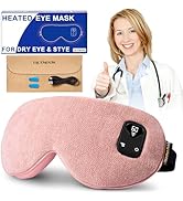 Heated Eye Mask for Warm Compress: Dry Eyes Blepharitis Stye Hot Relief,1500 MAh - Electric Cordl...