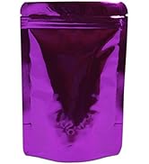 FERENLI 100 Pieces Resealable Mylar Bags Stand Up Foil Pouch for Zip Aluminium Foil Lock Food Sto...