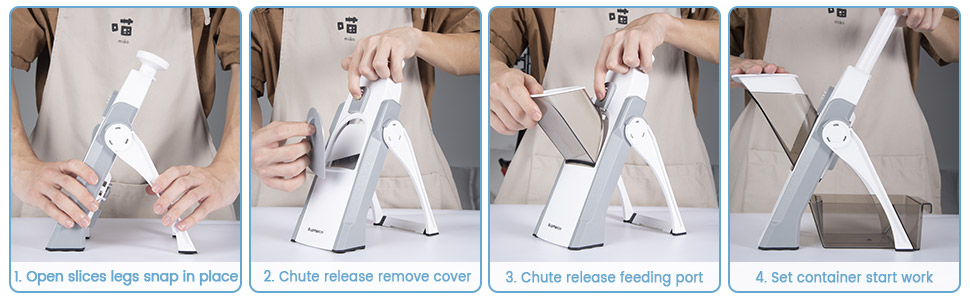 5 in 1 Veggie Julienne Dicerslicer