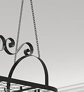 metal pot rack hanging