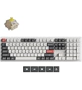Keychron Q6 Ultra Wireless Mechanical Keyboard 8K Polling Rate, 2.4 GHz/Bluetooth/Wired Full-Size...