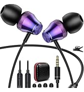 3.5mm Earbuds Wired Earphone for Moto G Stylus Play Pure Chromebook PC School Laptop in-Ear Noise...