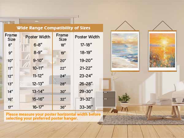 magnetic poster frame