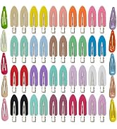 50 Pcs No Crease Hair Clips for Women Styling, Multicolor Styling Essentials for Makeup Applicati...