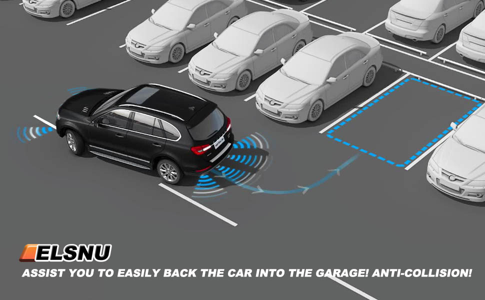 Assist you to easily back the car into the garage! Anti-collision!