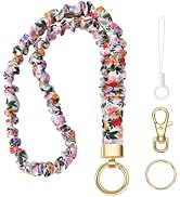 Stretchy Lanyard for ID Badges,Teacher Lanyard for Keys, Cute Neck Lanyard for Women (Watercolor ...