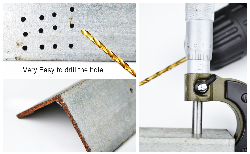 drill bits set twist drill bit for jewelry wood steel small drill bits 3/64 3/32 1/16 5/64 7/64 1/8