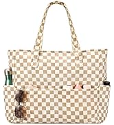 oscaurt Beach Bags for Women Large Waterproof Sandproof Beach Tote Swim Pool Bag with Zipper for ...