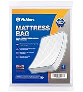 VICMORE Heavy-Duty King Size Mattress Bag for Moving 78-Inch by 100-Inch Cal King Durable Mattres...