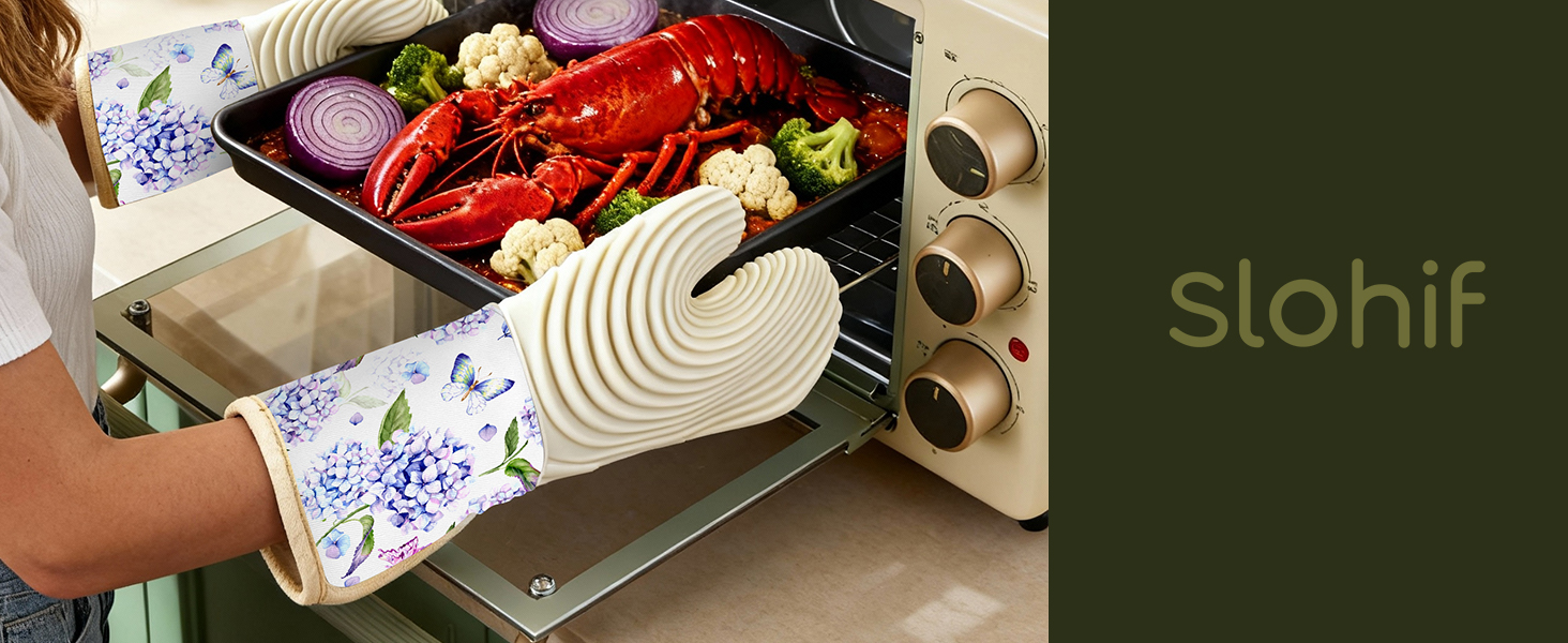 Silicone Oven Mitts