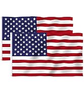 5x3 Ft American Outdoor Flag - US Flag Bright Color and Fade Resistant - Canvas Header and Double...
