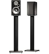 SANUS BF31-B1 31" Speaker Stands for Bookshelf Speakers up to 20 lbs - Black - Set of 2