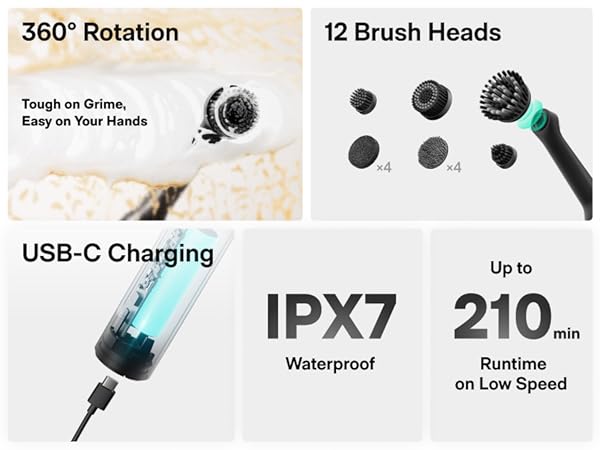 12 brush heads