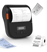 Bluetooth Label Maker Machine with Tape, Portable Thermal Printer for Small Business,Waterproof L...