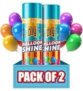 Balloon Shine Spray 2x16.9 fl.oz. – High-Gloss Finish for Latex Balloons,Waterproof & Smudge-Free...