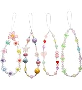 ANROFA Cute Digital Camera Wrist Strap,Beaded Phone Charms wristlet Strap,Kawaii Bracelet Wrist L...