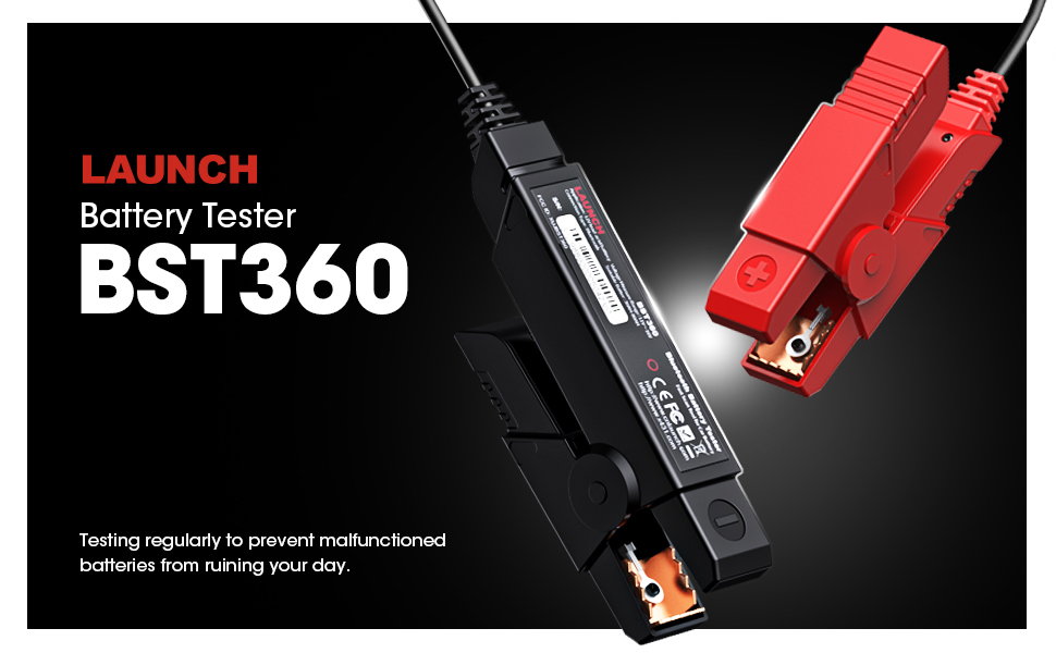 launch bst360 car battery load tester 6v 12v automotive battery alternator tester for all batteries