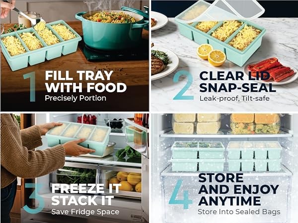 soup containers with lids, silicone freezer molds, silicone food storage containers, ice tray