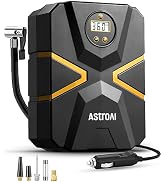 AstroAI S1 Tire Inflator Portable Air Compressor 12V DC, Digital Car Tire Pump 150 PSI, Preset Ti...