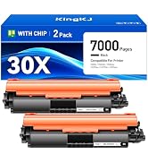 KingKJ 30X CF230X Toner Cartridge Compatible Replacement for HP30X 30A CF230A for HP Laserjet Pro...