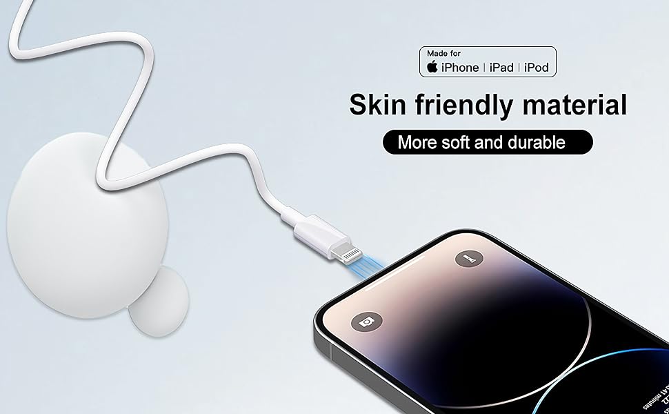 USB A to Lightning Cable MFi Certified Apple Lightning iPhone Charger Cable Fast Charging Cords