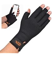 North Coast Medical OrthoThermic Compression Arthritis Gloves | Fingerless Arthritis Pain Relief ...