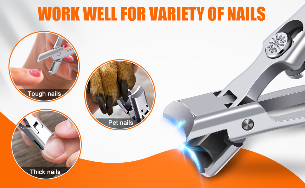 Nail Clippers for Men with cather Toenail Clippers for thick toe nails Fingernail Clippers