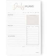 Rose Gold Blush Daily Planner Notepad, 5.5 x 8.5 in.