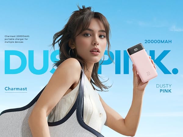 Dusty Pink Portable Charger