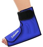 Ankle Ice Pack Wrap for Foot Heel Pain Relief and Swelling Large Reusable Gel Ice Cold Packs for ...