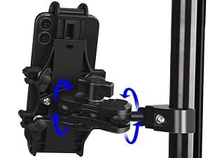 Adjustable phone mount for polaris ranger,polaris ranger 570 accessories,pro fit cage phone mount