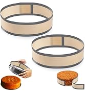 Non Sick Silicone Baking Mat for Springform Pan, Prevent cake from Sticking to Side, Easy Clean S...