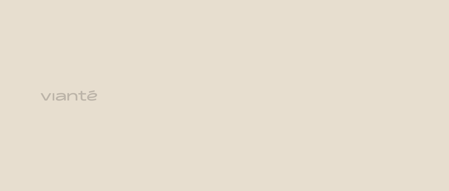 Vianté logo on a warm cream background