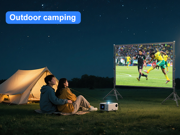 Camping movie night