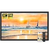 Uhale 32 Inch Extra Large Digital Picture Frame with 64GB, Remote Control, 1920 x 1080 FHD IPS Wi...