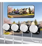4MP/2K Window Security Camera 4Packs, No Drill 5G&2.4G WiFi Indoor Cameras for Home Security Moni...