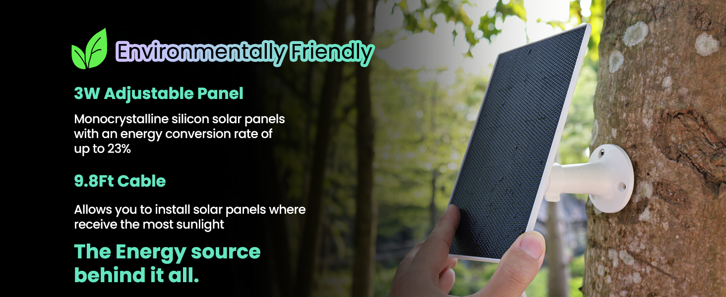 Environmentally Friendly solar security camera