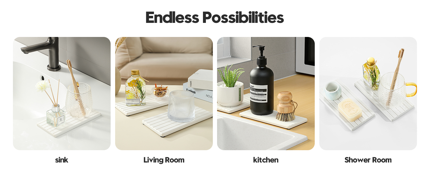 Bathroom Vanity Toothbrush Bottle Dispenser Soap Dish Rack