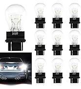 Eratus 10 PCS 3157 Halogen Bulb, 12V 21/5W BAY15D High and Low Foot Double Filament Brake Light, ...